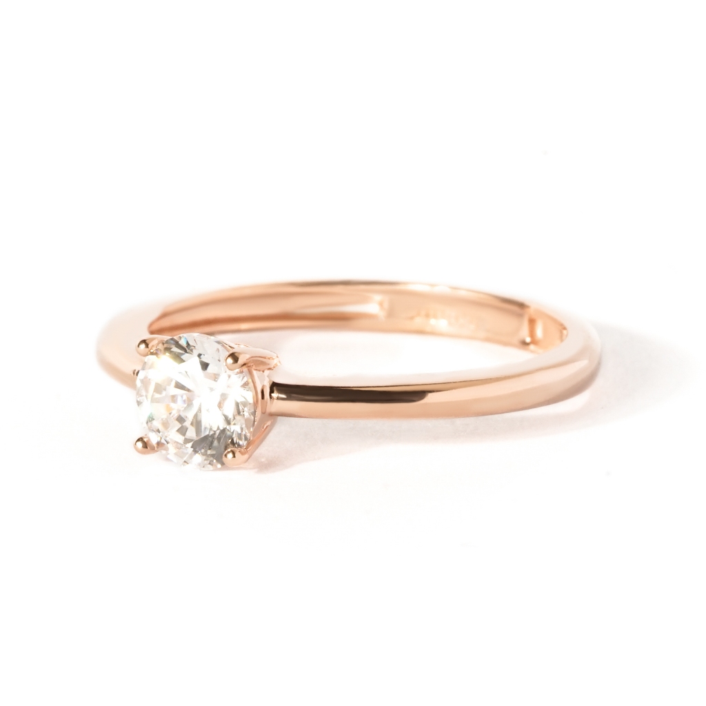Cincin Emas Solitaire 7k - Isla Gold Ring - WZ 02 - Juene Jewelry
