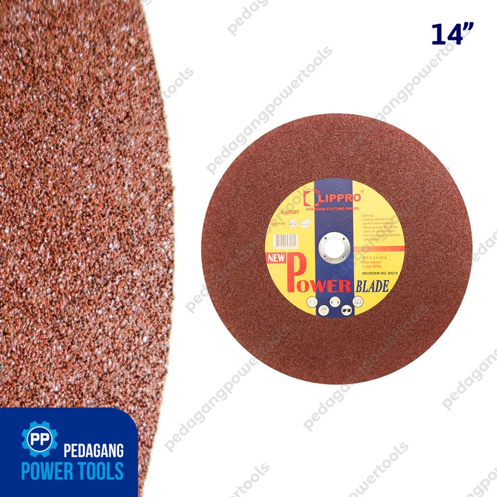 LIPPRO Cutting Wheel 14" Batu Gerinda Potong Besi Cut Off Metal Duduk