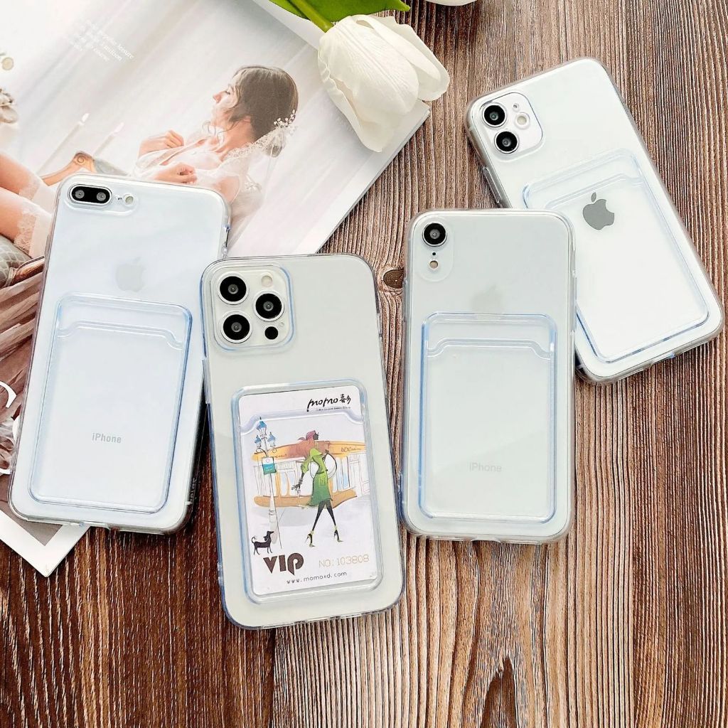 Case slot card Bening IPhone X / XR / 11 / 12 / 13 / 14 / 15 / Pro / Plus / Promax Case Slot Card Be