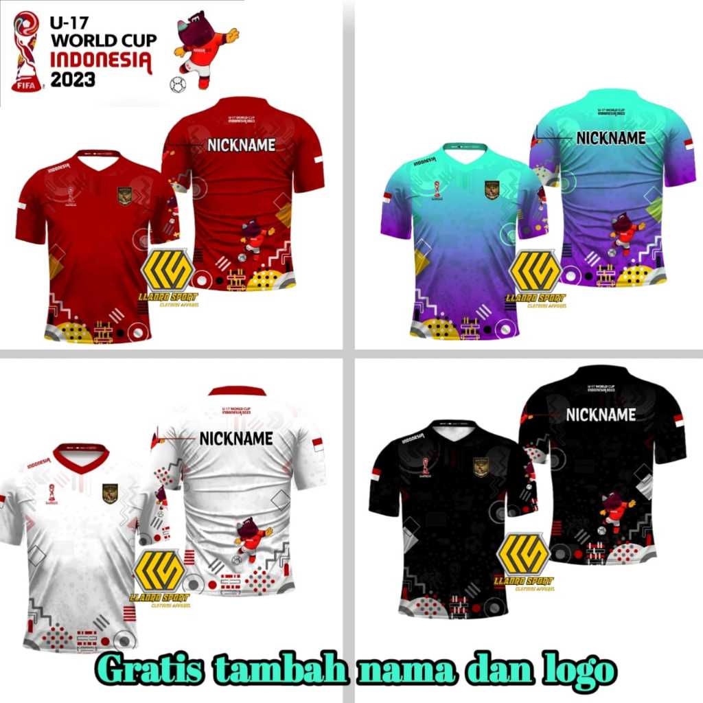 Jersey Piala Dunia U-17 U world Cup Indonesia