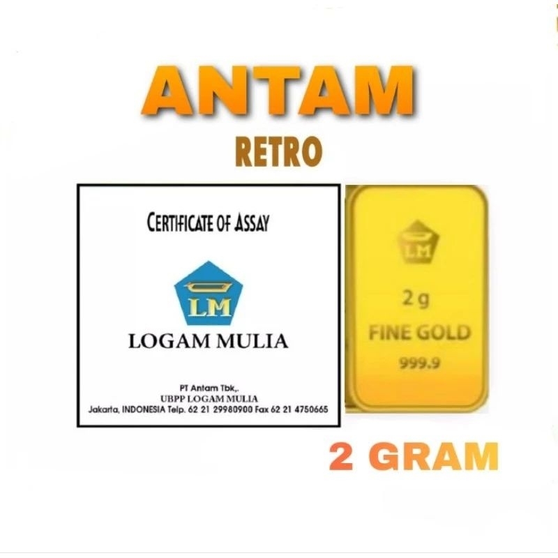 LM ANTAM RETRO 2 GRAM & 2,5 GRAM