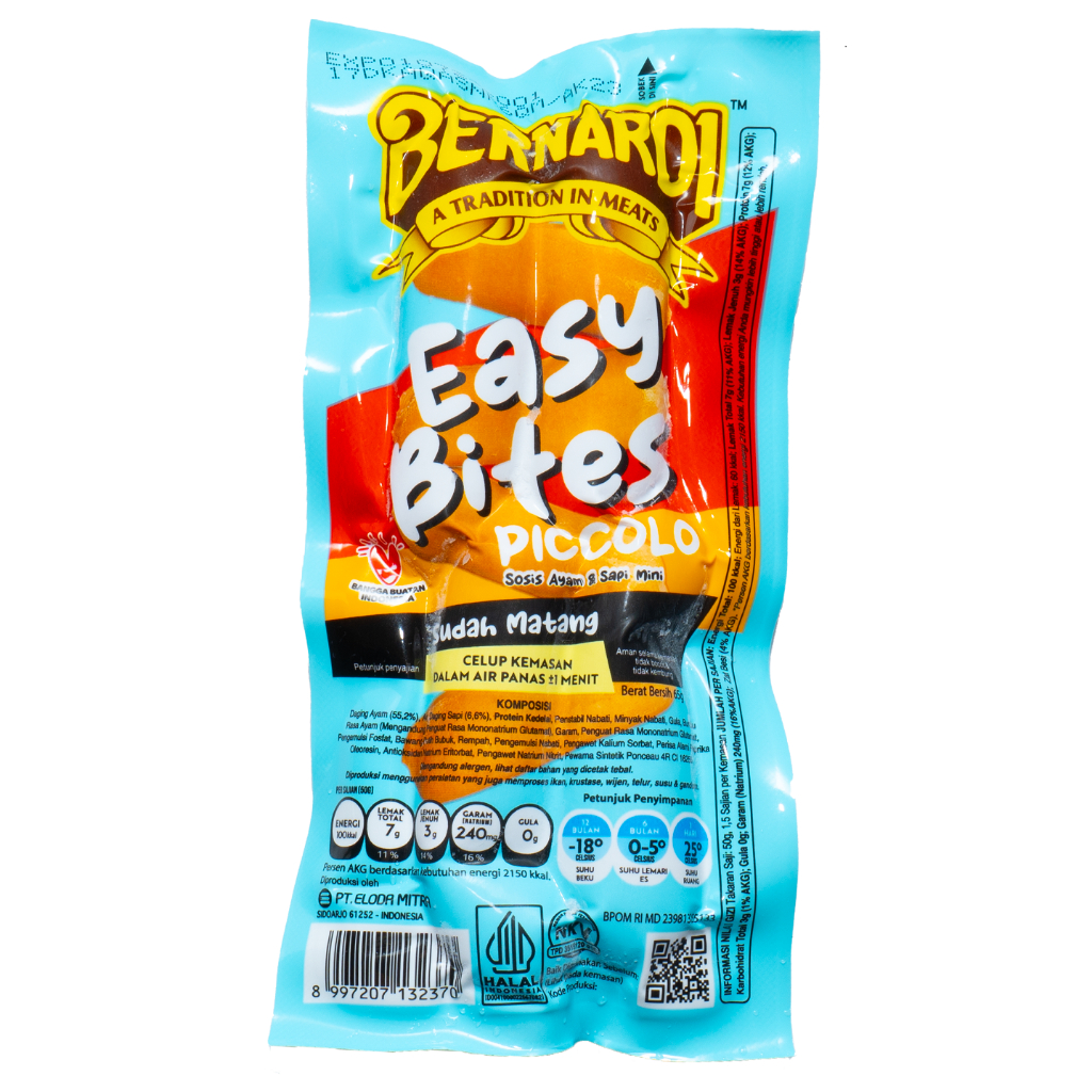 

[READY STOCK] BERNARDI SOSIS EASY BITE ORIGINAL 65GR | PICCOLO | CHESEE | HOT | GOCHUJANG