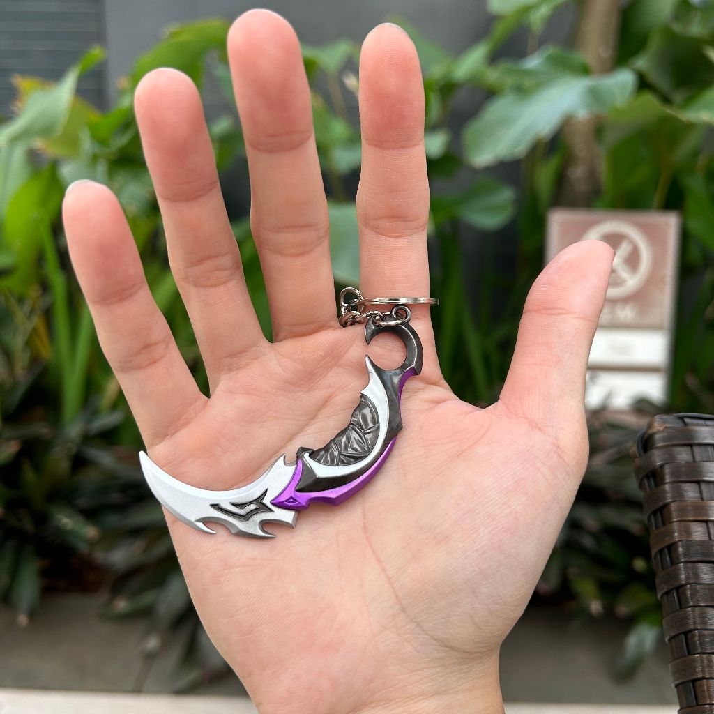 GANTUNGAN KUNCI VALORANT PISAU REAVER KARAMBIT | REAVER KARAMBIT KEYCHAIN