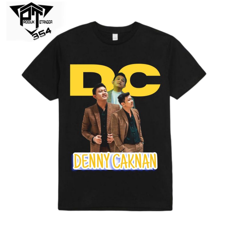 KAOS BAJU DENNY CAKNAN - TSHIRT Baju tokoh DC MUSIC hitam - Cotton pria wanita
