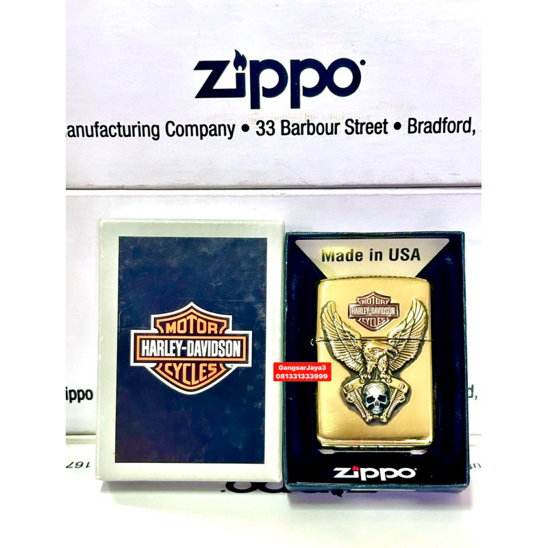 korek zippo original Eagle Harley DAVIDSON