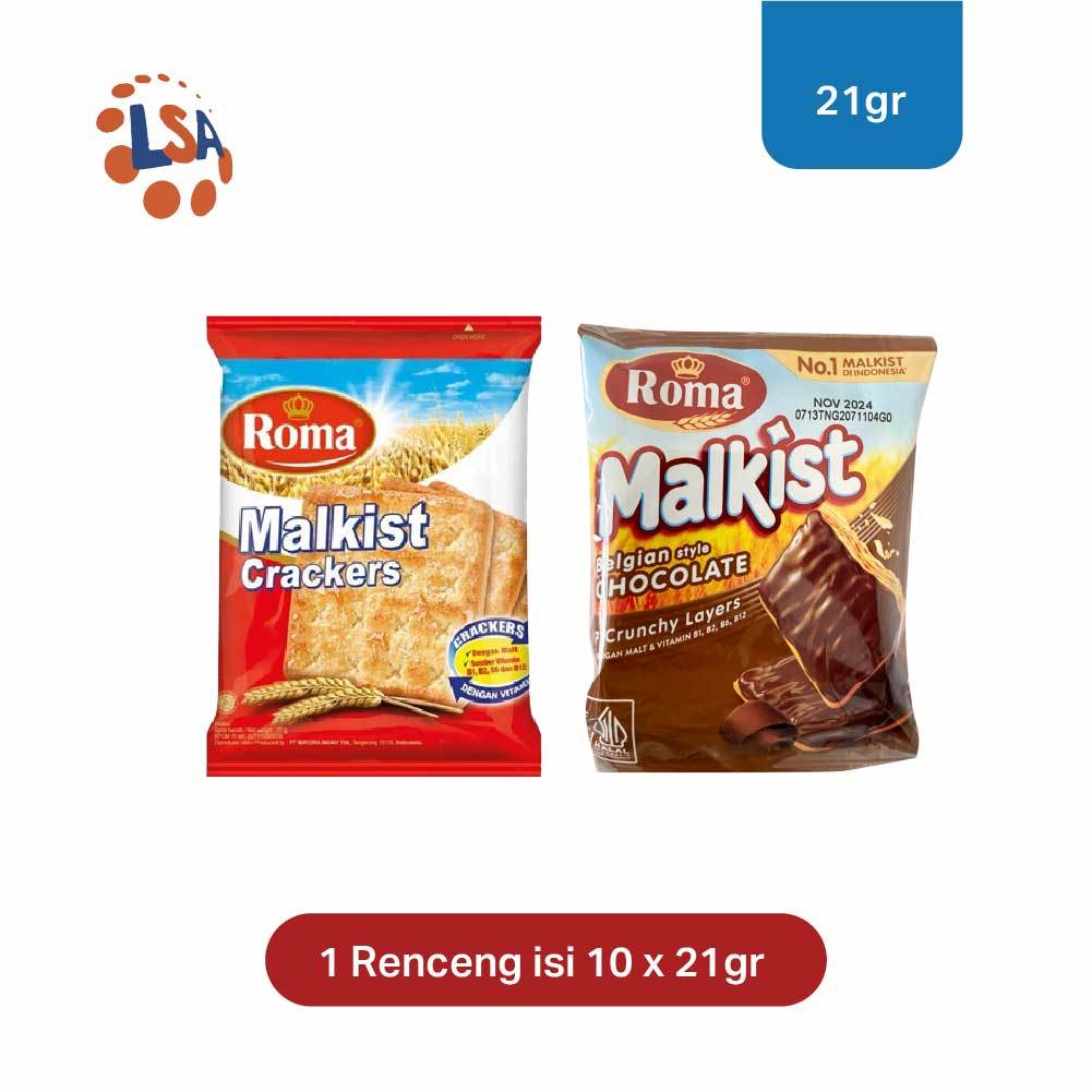 

Roma Malkist Crackers Renceng isi 10