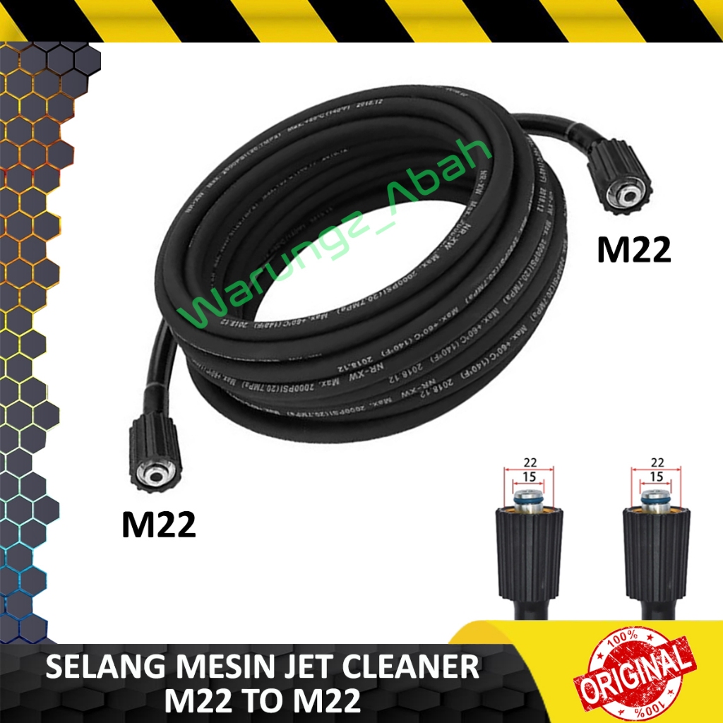 SELANG MESIN SEMPROT SEMPROTAN STEAM SETIM JET CLEANER HIGH PRESSURE WASHER WATER HOSE GUN SPRAYER F
