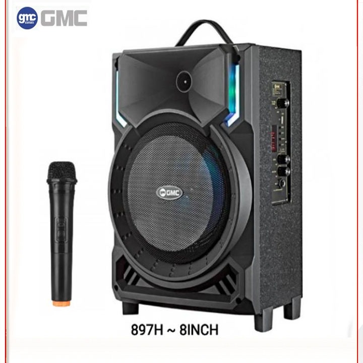 GMC 897H SPEAKER PORTABLE MULTIMEDIA WITH BLUETOOTH KARAOKE TERBARU free mic 1 pis murah speker gmc 