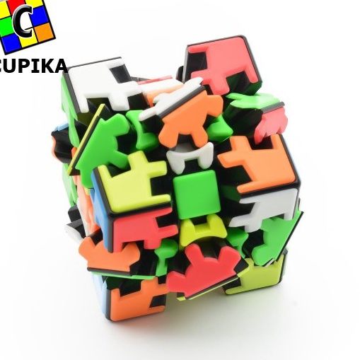 Terlaku. Rubik 3x3 Gear Lefun V2 Sclupture Timbul Magic Cube