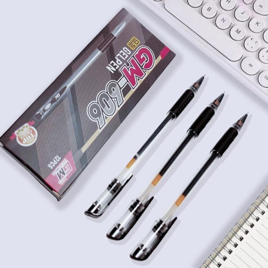 

Baru Pulpen Gel Pen PER BOX 12 pcs