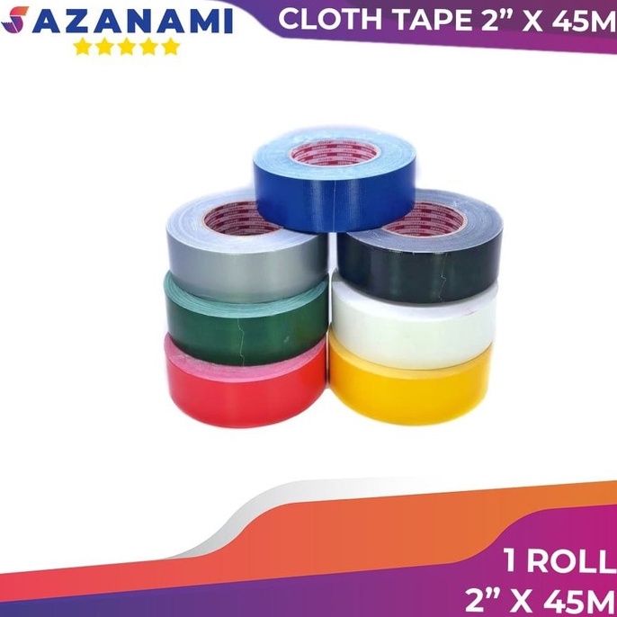 

Special Edition.. LAKBAN KAIN WARNA 2" X 45M CLOTH TAPE SAZANAMI LAKBAN KAIN JUMBO 38