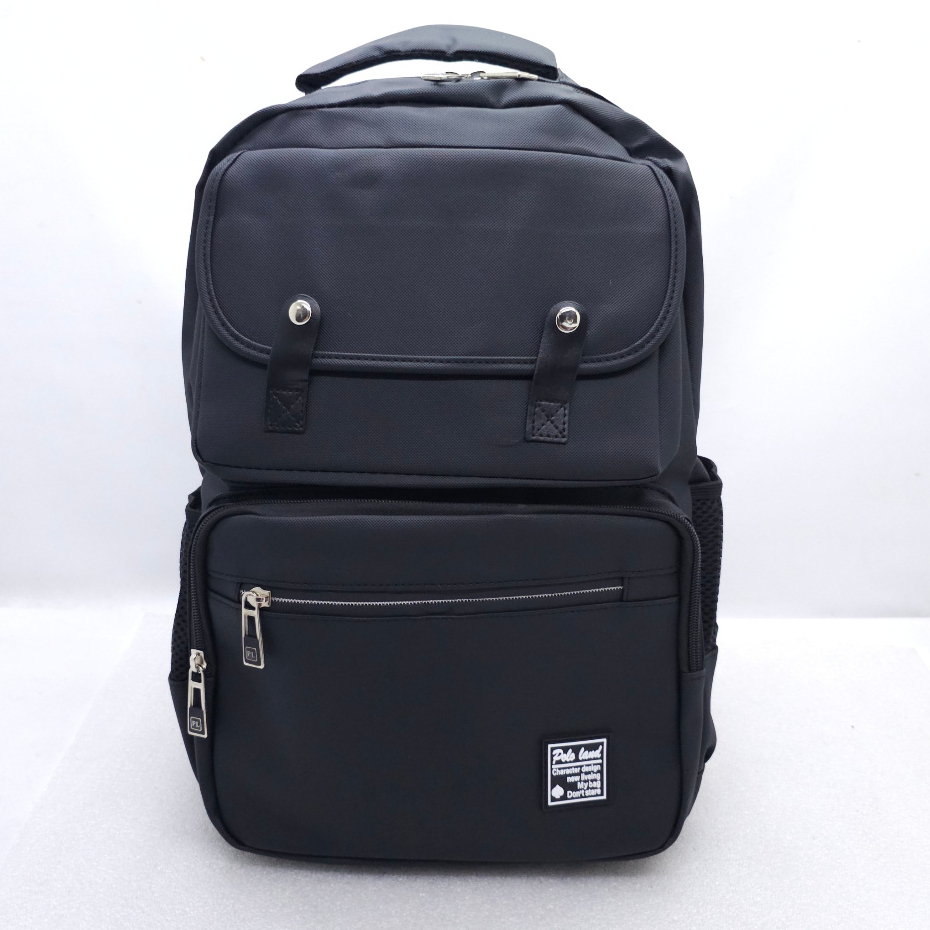 TAS POLO LAND KARET ANTI AIR + USB 17 INCHI MURAH BESAR ORIGINAL BARU / RANSEL LAPTOP POLO LAND + US