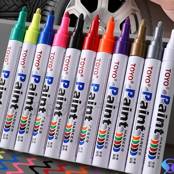 

➹→❆❂ Spidol ban paint marker mobil motor /Permanent Marker TOYO original -Suning Mall