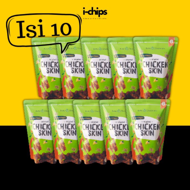 

Paket Keripik Kulit Ayam isi 10 ~ Chicken Skin Crispy ~ Snack ~ Camilan ~ Oleh-oleh ~ IChips
