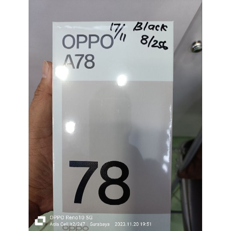 Oppo A78 ram 8/256 new