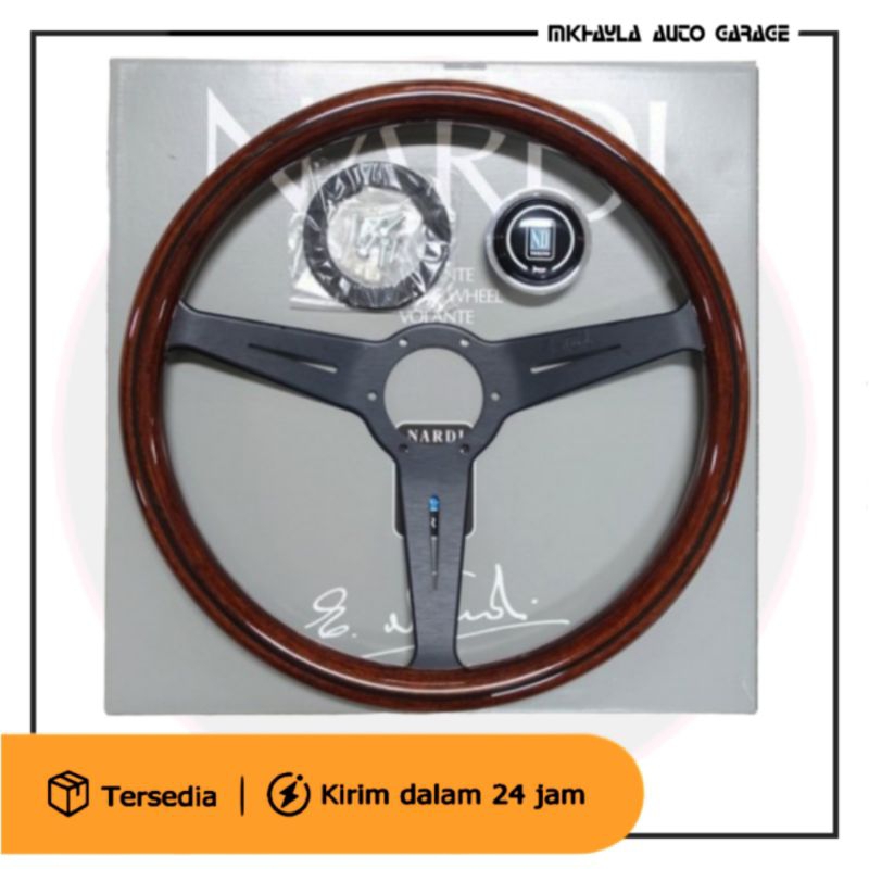 Stir Nardi Classic Kayu Wood Original Spoke Hitam 5061.36.2000