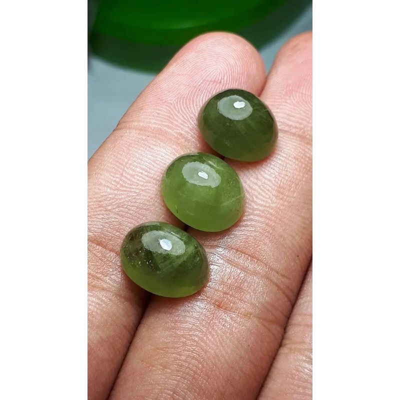 batu permata natural green sapphire termurah harga grosir