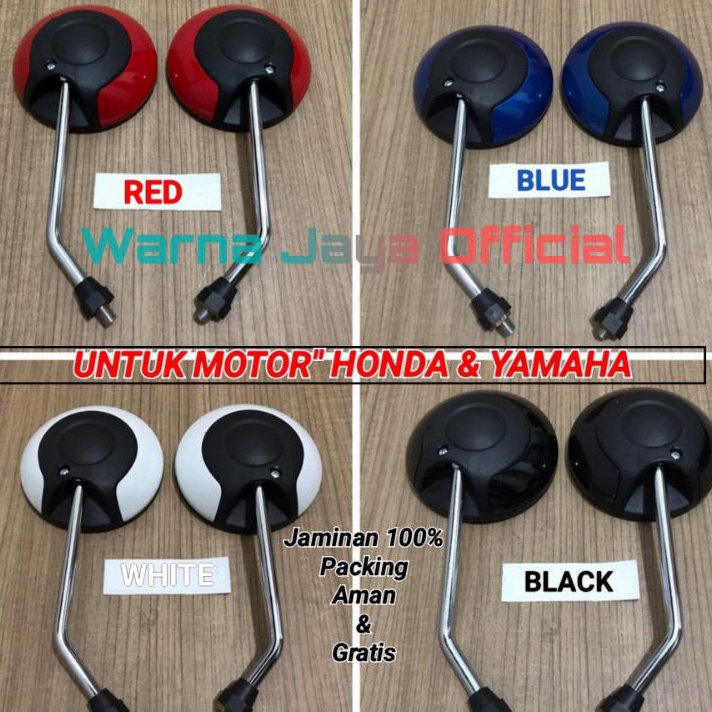 New UNTUK HONDA & YAMAHA Spion Standar Model New Scoopy Fi Chrome Sepion Spion Motor Bulat Vespa Sco