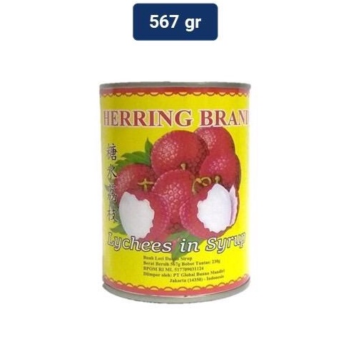 

☄️New event✨ Buah LYCHEE HERING BRAND 567gr (buah lychee dalam syrup)