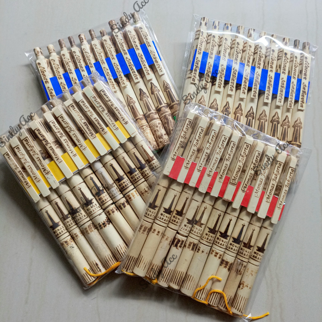 

SOURVENIR PULPEN BAMBU MONAS JAKARTA ISI 10PCS\\SOURVENIR MONAS JAKARTA\\GANRUNGAN KUNCI MONAS