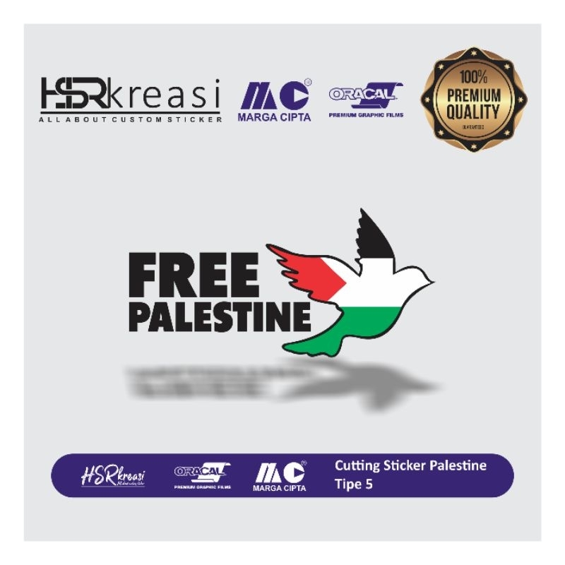 

HSR | Stiker Cutting Free Palestina Sticker Palestine Burung Merpati
