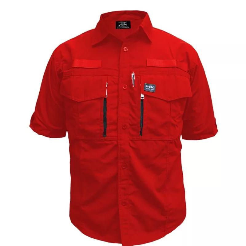 KEMEJA TACTICAL W TAC MERAH MURAH TANGAN PENDEK
