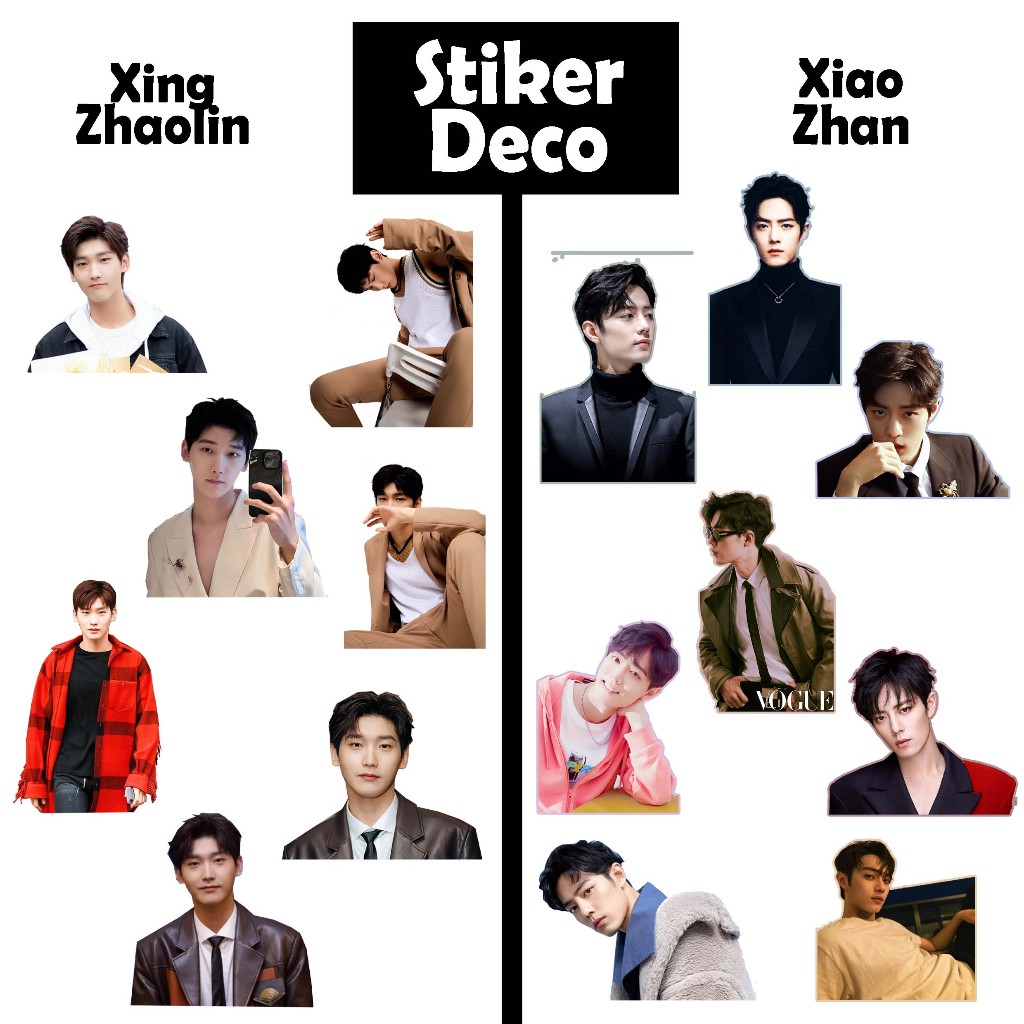 

Xing Zhaolin Stiker xiao zhan Sticker Xu Kai BISA CUSTOM Sean Xiao X Nine drama cina tiongkok artis aktor