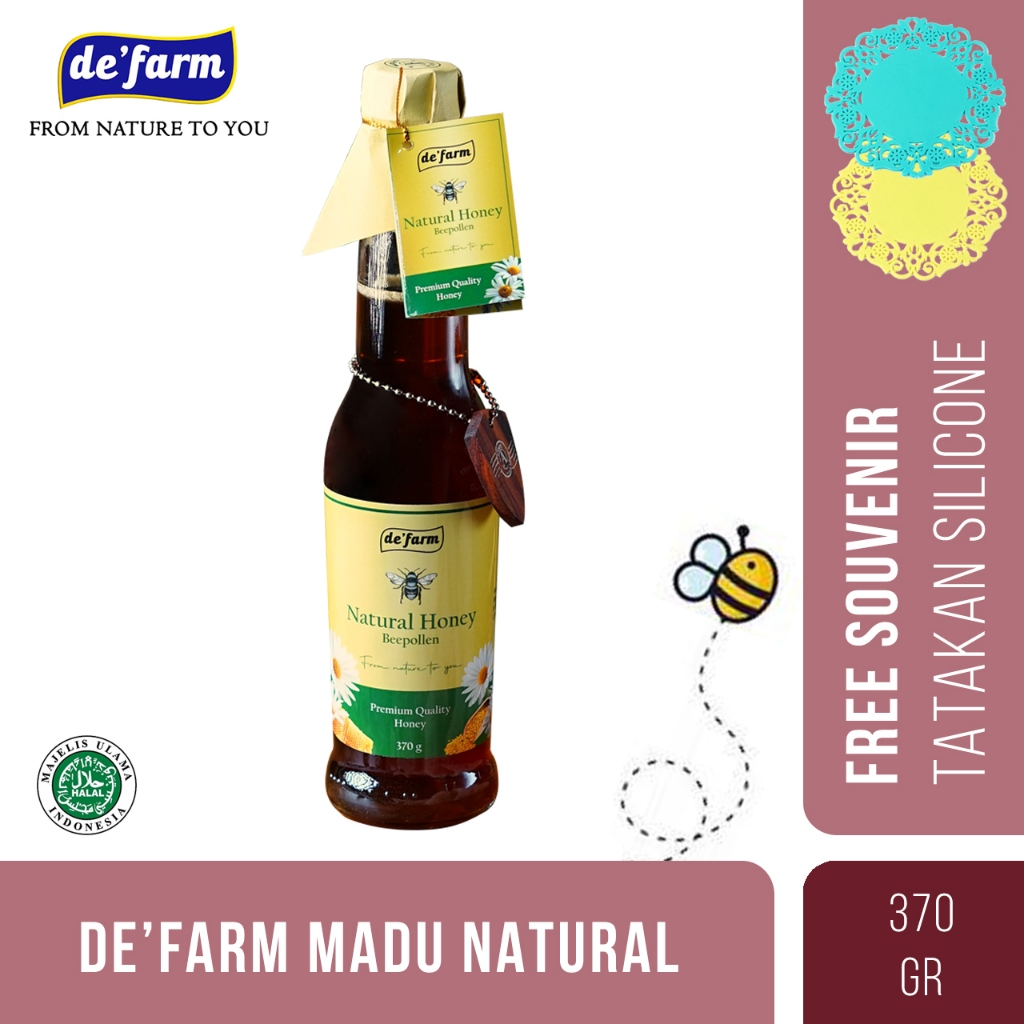 

De'farm natural honey premium / Madu murni 100% - Label Baru