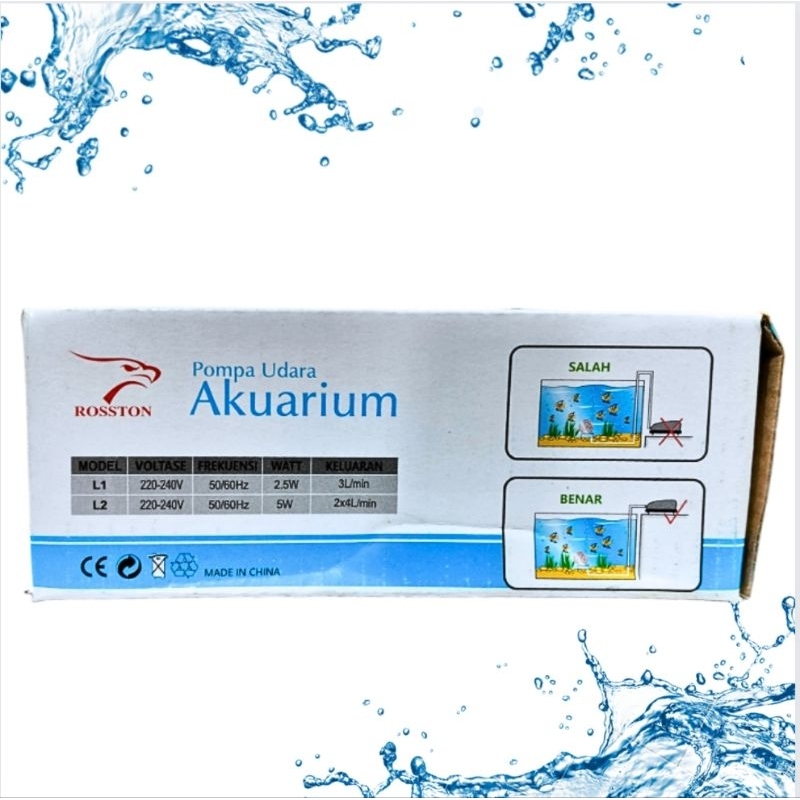 ROSSTON L2 || Q6 Pompa Udara Airpump aerator udara aquarium