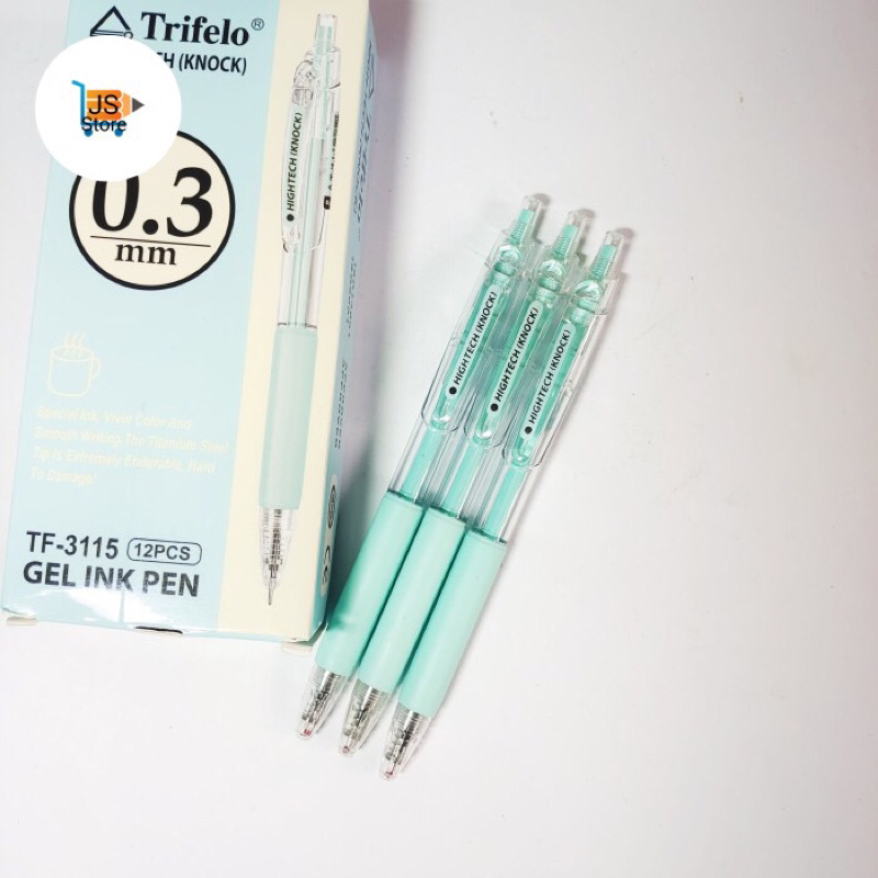 

Bolpen High-Tech Trifelo KNOCK 0.3mm / Pen Pulpen Gel High Tech Trifelo KOCK 0.3mm