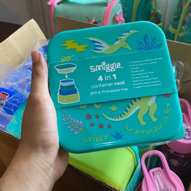Smiggle lunch box 4in1 Malaysia