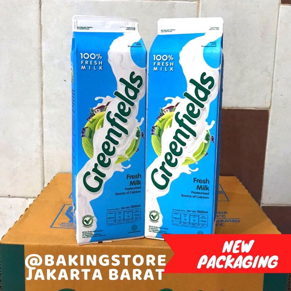 

Susu segar Fresh milk Greenfields 1 L