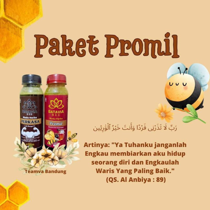 paket promil batavia bee madu herbal madu kesuburan program hamil pregnant