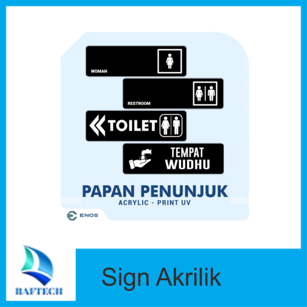 

Papan Tanda WC / Toilet Cafe Sign / Papan Penunjuk Akrilik