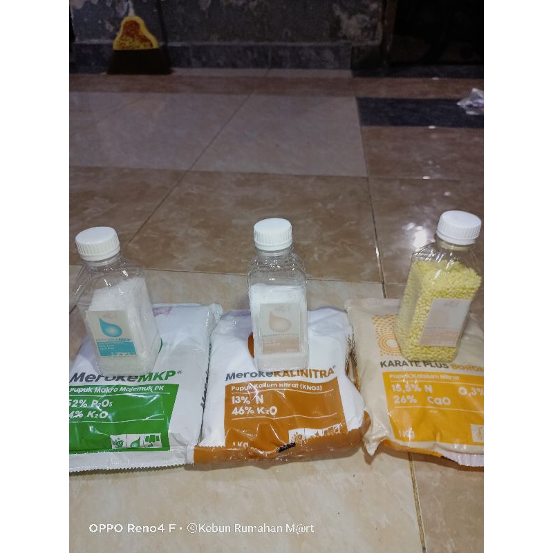 Pupuk Pembuahan/MKP, KNO3, Boron