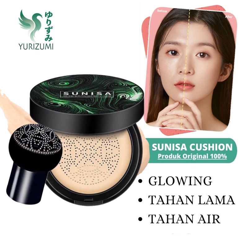 glamorasa- YURIZUMI X Sunisa Cushion Foundation Bedak Glowing Korea Tahan Air dan Tahan Lama