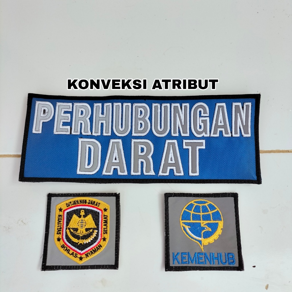 atribut bordir perhubungan darat