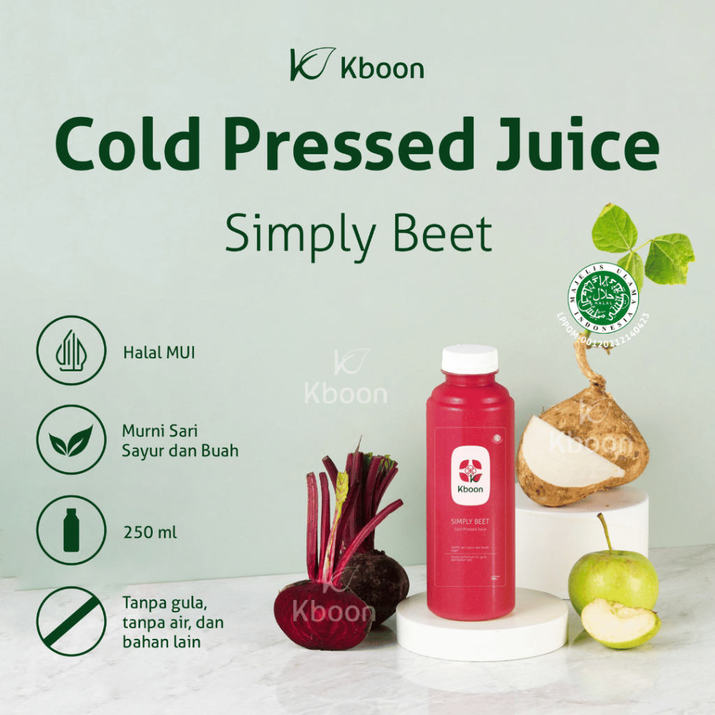 

Cold Pressed Juice Simply Beet 250ml Kboon