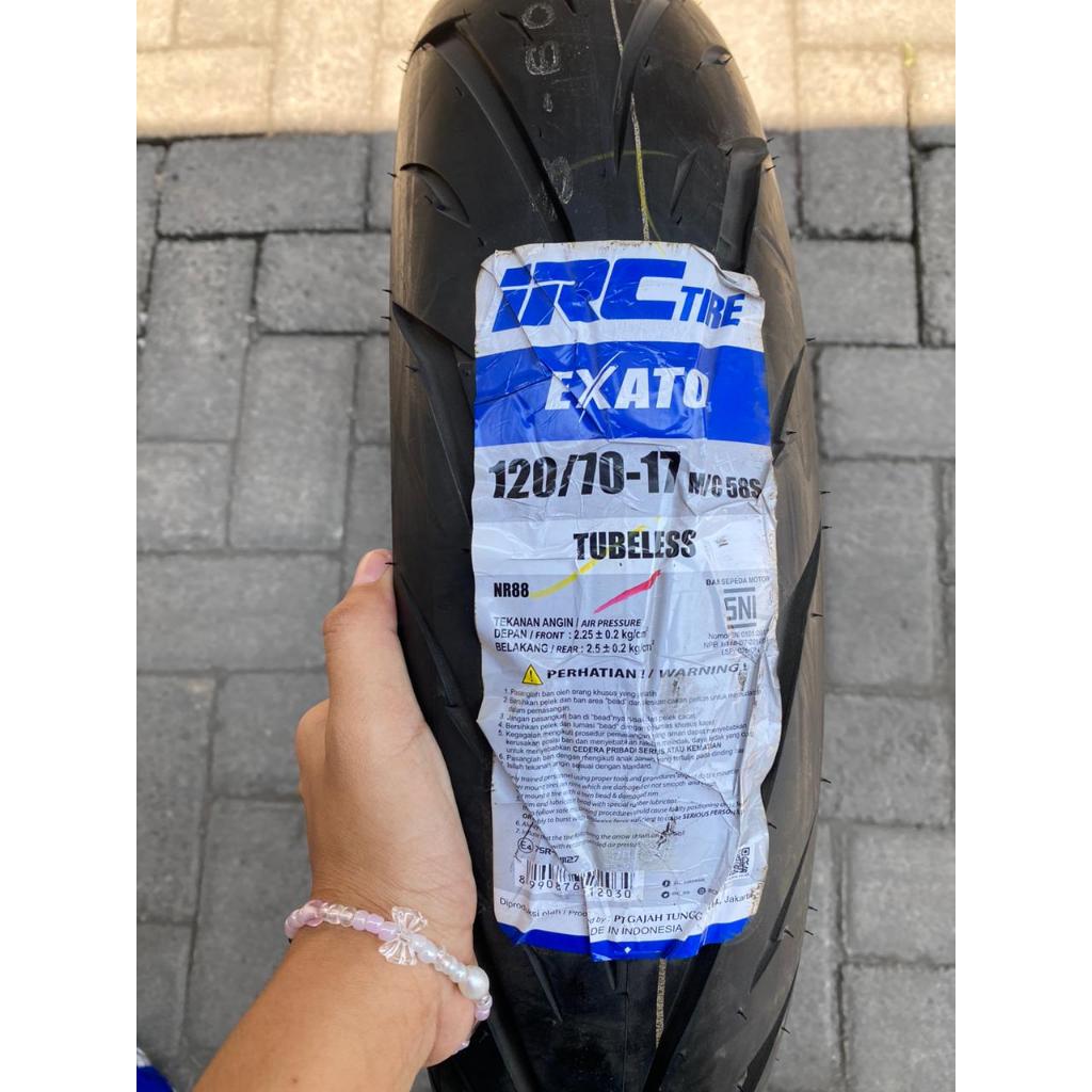 IRC- BAN LUAR IRC 120/70-17/ BAN LUAR IRC UKURAN 120/70-17 RX/NR/NF TUBELESS (MOTIF RANDOM)