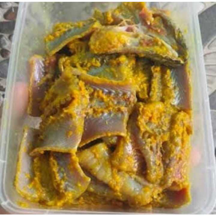 

belut geprek gepeng 500gram bumbu kuning lindung sawah fresh