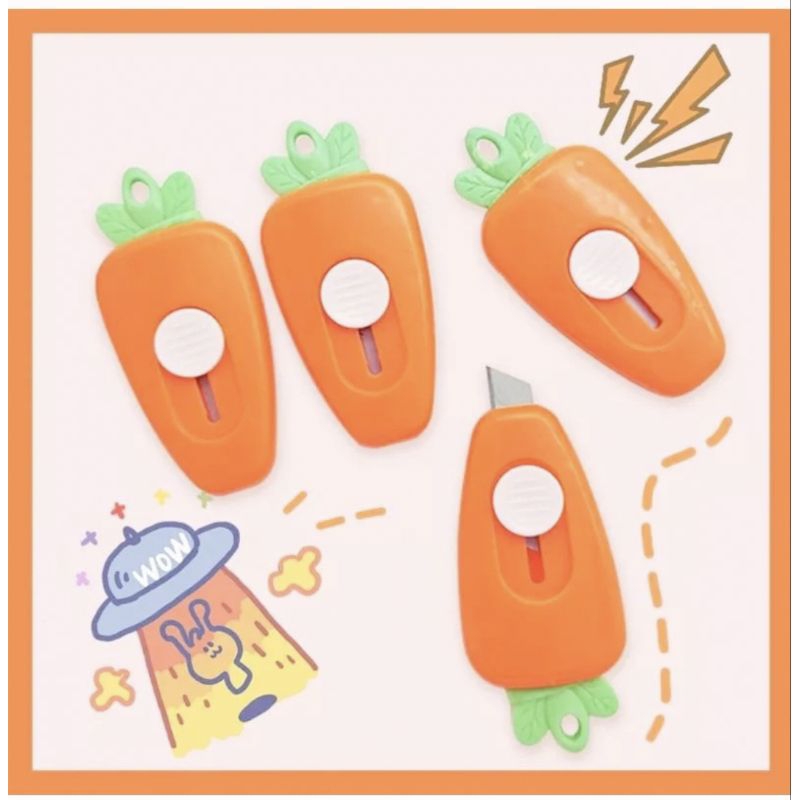 

Cutter Mini Pembuka Paket / Pisau Cutter Karakter Mini / Pisau Mini Bentuk Wortel