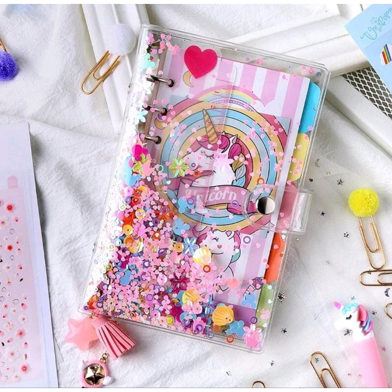 

A6 binder squin manik viral murah binder photocard binder keuangan binder journaling