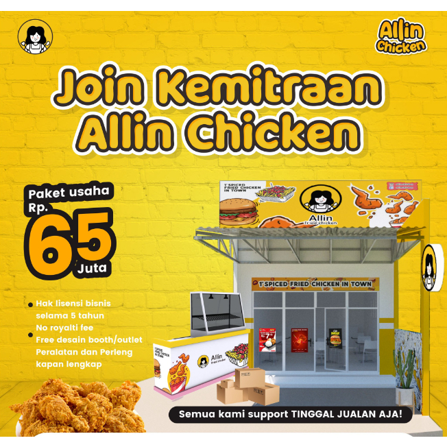 

Paket Usaha AYAM GORENG KRISPI By Allin Chicken Murah