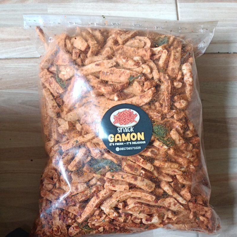 

Basreng pedas daun jeruk,1kg