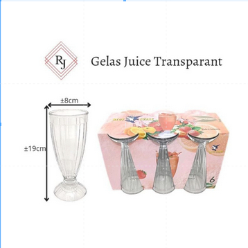 (Satuan) Gelas Jus Transparan / Gelas Tinggi