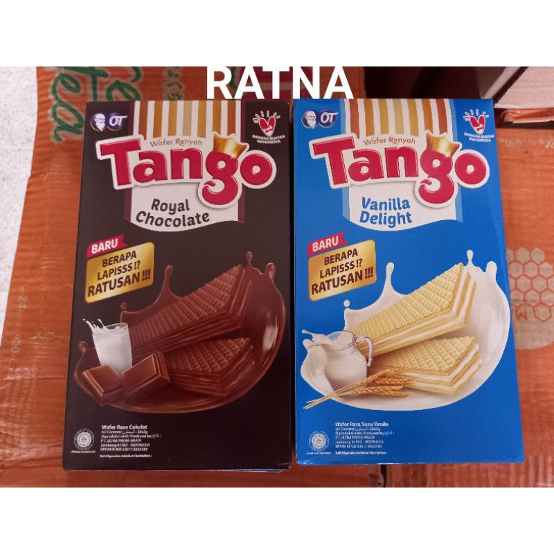 

TANGO WAFER VANILA DELIGHT / ROYAL CHOCOLATE (1 Box isi 20pcs)