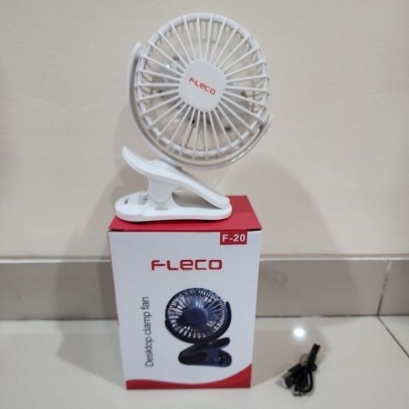 kipas angin mini jepit dekstop portable fan clip fleco f20 F 20