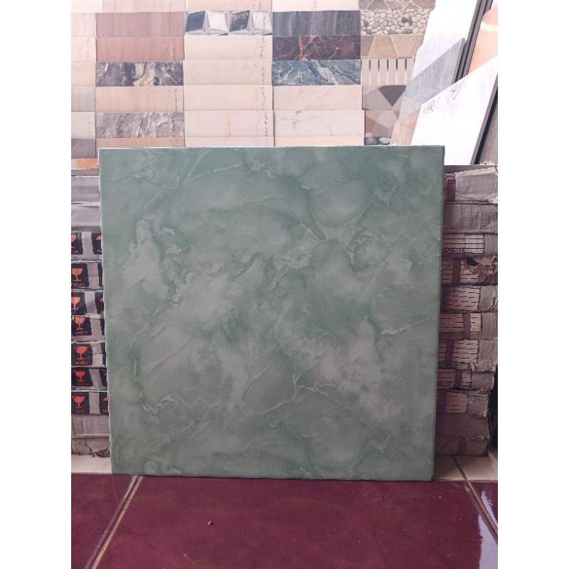 Keramik lantai 40x40 warna hijau Kw 1