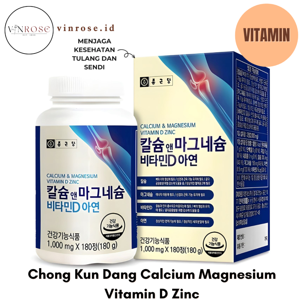 Chong Kun Dang Calcium Magnesium Vitamin D Zinc Korea/ Vitamin Korea