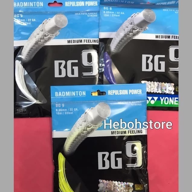 Terbaik.. SENAR RAKET BADMINTON YONEX BG 9 ORIGINAL.